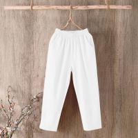 ราคา กางเกงผ้าคอตตอนลินิน100ของผู้หญิงกางเกงทรงตรงผ้าคอตตอนแท้เอวสูงทรงหลวมเนื้อบางบางสำหรับฤดูร้อนปี2021 (10058173307)