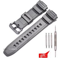 ราคา สายเรซิ่นสำหรับ Casio MCW 100H W S220 HDD S100 ชาย 16 มม ยางสีดำสีส้มสายรัดข้อมือกีฬาสร้อยข้อมือกันน้ำนาฬิกาอุปกรณ์เสริม (17879838351)