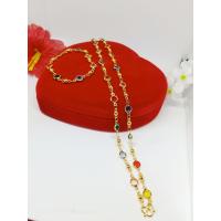 ราคา งานเซ็ตสร้อยคอ ข้อมือคริสตัลนพเก้า (7831434269)