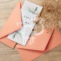 ราคา ซองเบอร์ ยุโรป 4x9 นิ้ว สีพาสเทล ซองการ์ดแต่งงาน 50ชอง 1แพค Envelope (10291734858)