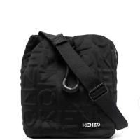 ราคา Kenzo² มีที่รูดของผู้หญิงใหม่กระเป๋าทรงถังกระเป๋าหิ้วตัวอักษรนูนสามมิติกระเป๋าสะพายไหล่สีดำบริสุทธิ์ (18248345758)