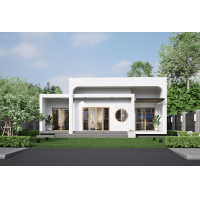 ราคา 125 แบบบ้าน บ้านชั้นเดียว 2 ห้องนอน 2 ห้องน้ำ (21246476545)