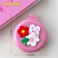 ราคา หวีกระจก แบบพกพา หวี กระจกแต่งหน้า ลายการ์ตูน หวีพร้อมกระจกในตัว กระจกพกพา (20788028594)