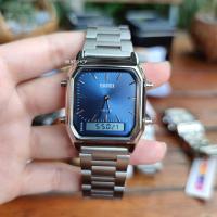 ราคา นาฬิกาข้อมือหญิง SKMEI 1220 ของแท้100 นาฬิกาข้อมือ นาฬิกาลำลอง นาฬิกาข้อมือดิจิตอล 2ระบบ นาฬิกาควอตซ์ มัลติฟังชั่น สายสแตนเลส (19896449498)