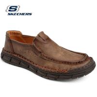 ราคา Skechers สเก็ตเชอร์ส รองเท้าผู้ชาย Men SKECHERS USA Street Wear Pertola Fortuna Shoes 210578 TAN Air Cooled Memory Foam Charcoal MF Classic Fit พร้อมกล่องรองเท้า (18608660784)