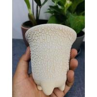 ราคา กระถางเซรามิคปากแตรขาสูง กว้าง 3 4นิ้ว เคลือบลาวาพาสเทล (18480723026)