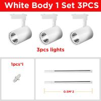 ราคา CHENBEN ครบชุดนำไฟติดตาม รางไฟเพดานโคมไฟอลูมิเนียม 12W 20W 30W 40W 2PCS 3PCS 4PCS โคมไฟ ราง ติดตามสปอตไลท์สำหรับห้องนั่งเล่นในบ้านร้านขายเสื้อผ้า (15470723714)