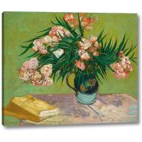 ราคา Oleanders โดย Vincent Van Gogh รูปภาพพิมพ์บนผ้าใบแกลเลอรี่ห่อพร้อมที่จะแขวนของขวัญ (5419996590)