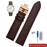 ราคา สายนาฬิกาหนังแท้ลายจิ้งจกสำหรับ Armani Ar1674 Ar0382สีเขียวสีน้ำตาลสายนาฬิกาผู้ชายเข็มกลัดผีเสื้อสายนาฬิกา20 22มม (20059597343)