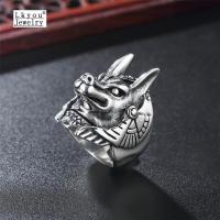 ราคา Lkyou แหวนแฟชั่นพังก์มนุษย์หมาป่าผู้ชายแหวนวินเทจครอบงำผู้ชาย (1119110694)