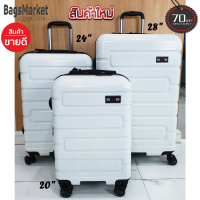 ราคา Bagsmarket กระเป๋าเดินทาง 20 นิ้ว 24 นิ้ว 28 นิ้ว SwissSaint2009 ระบบ 8 ล้อหมุนรอบ 360 TSA Lock Polycarbonate รุ่น PC2202 ขยายซิปได้ (17456535702)
