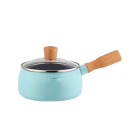 ราคา หม้อต้มเหล็ก ด้ามจับไม้ 3TJM018 ขนาด18CM (5720068933)