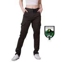 ราคา กางเกงขายาว กางเกงคาร์โก้ ทรงขากระบอกเล็ก ผ้ายืด กางเกงคาร์โก้ผู้หญิง (19253689791)