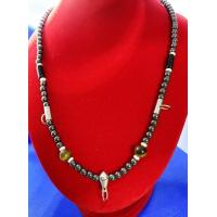 ราคา สร้อยคอ สร้อยพระ สร้อยลูกปัดหินนิล สลับลูกปัดสีน้ำตาล ความยาว 24 นิ้ว คล้องพระ 3 องค์ (16708459713)