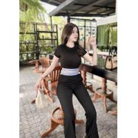 ราคา เซตCKขาม้า ผ้าเปียนำเข้า หนา ยืด ทรงเป๊ะ ใส่แล้วสวย ใส่แล้วปังมากกกก เสื้อครอป กางเกงขาม้า แต่งยางแอบเท่นิดๆๆ ดำ สีเดียวนร้า Freesize อก32 36 เอว22 29 สะโพก38 40 ยาว40 (20260899562)