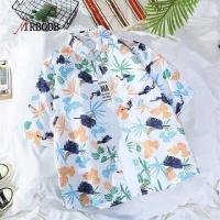 ราคา AIRBOOB Beach เสื้อเชิ๊ตลายดอกไม้ผู้ชายแขนสั้นหลวม Hong Kong สไตล์ Retro Ruffian หล่อเสื้อเชิ้ตแบรนด์เนม (8408051129)