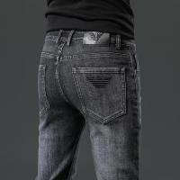 ราคา Burberry กางเกงยีนส์ใหม่เอี่ยมระดับไฮเอนด์กางเกงขายาวแบบลำลองยืดผูกข้อเท้ารัดรูปของแฟชั่นของผู้ชาย (20959476980)