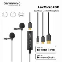 ราคา Saramonic LavMicro DC 2M ไมโครโฟนสายคล้องคอสองทิศทางรอบทิศทางพร้อมสายฟ้า USB C และ USB A เอาต์พุตหูฟัง3 5มม สำหรับ iPhone iPadอุปกรณ์ Android สำหรับ Vlog ที่ออกอากาศวิดีโอ (21191835077)