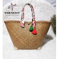 ราคา กระเป๋า สาน กระเป๋า สาน กระจูด บุ มุม หนัง กัน ถลอก พร้อมผ้าพันหูกระเป๋า ใบใหญ่ขนาด9x9 x11 นิ้ว ปากกว้าง 17 นิ้ว จุของได้เยอะน๊า (12128088007)