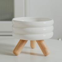 ราคา ถ้วยอาหารสัตว์เลี้ยงชามให้อาหารสุนัขชามสำหรับแมวชามใส่น้ำสัตว์เลี้ยงสีเซรามิกสำหรับชามอาหารแมวชามอาหารหมาแมวแบบแยกชนิดป้องกันคอสูงปกป้องคอชามให้อาหารสุนัขถ้วยชามเซรามิคสัตว์เลี้ยง (20029781844)