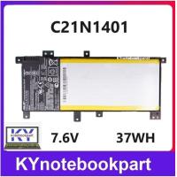 ราคา BATTERY ORIGINAL ASUS แบตเตอรี่ ของแท้ ASUS X455 X454 WR409J FX455LA W419L Y483L Y483LD Y483LD R455LD C21N1401 (19976391510)