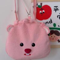ราคา SFHDHETRR จุได้มาก กระเป๋าเป้ผ้ากำมะหยี่วงแหวน การ์ตูนลายการ์ตูน บีเวอร์น้อยสีชมพู กระเป๋าเป้สะพายหลังตุ๊กตาการ์ตูน น่ารักน่ารักๆ ยัดไส้ กระเป๋านักเรียนตุ๊กตาวงแหวน สำหรับเด็กๆ (21131076354)