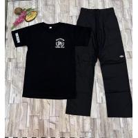 ราคา ชุดเซทเสื้อยืดแขนสั้นกางเกงขายาว เสื้อแขนยืดสั้นกางเกงขาต่อ เสื้อสกรีนลายด้านหน้า สกรีนแขน ชายสไตล์เท่ๆ พร้อมส่ง (17212768784)