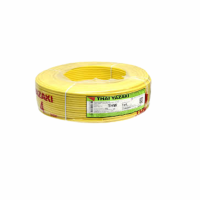 ราคา สายไฟ THW 4 sqmm YAZAKI THW 1 x 4 mm2 สายเมน สายแข็ง 1 x 4 sqmm YAZAKI ม้วนละ 100m รองรับมอก ใหม่ สายไฟแกนเดี่ยวเบอร์ 4 mm2 THW 4ดำ THW 4 สีแดง THW 4 สีขาว (12142199577)