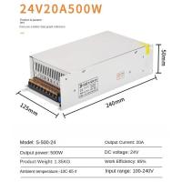 ราคา AC220V to DC24V Switching Power Supply ปรับหม้อแปลงไฟฟ้า AC100V 240V DC0 24V AC TO DC แรงดันไฟฟ้าเสถียรภาพหม้อแปลงไฟฟ้า 25W 48W 72W 100W 150W 200W 300W 400W 500W 600W 720W 800W 1000W 1200W 1500W (2078