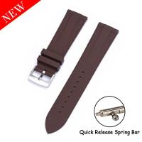 ราคา ใหม่ FKM สายนาฬิกายาง Universal สายนาฬิกา22มม 22มม Quick Release Pin สายนาฬิกากันน้ำยางนุ่มกีฬาสายคล้องคอสำหรับผู้ชายและผู้หญิง (14883593900)