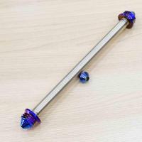 ราคา แกนล้อหน้า สเตนเลส 304 รุ่น PCX สีไทเทน้ำเงิน แกนล้อมอเตอร์ไซค์สแตนเลส แกนล้ออะไหล่แต่ง PCX หัวเจดีย์ (1184016150)