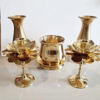 ราคา ชุดsetกระถางธูปบัวทองเหลือง 5 5 นิ้วจานรอง เชิงเทียนบัวสูง 8 นิ้ว แจกันพิมพ์ใหม่ 10 นิ้ว (9656630423)