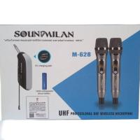 ราคา SOUNDMILAN ไมค์โครโฟน ไมค์โครโฟนไร้สาย ไมค์ลอยคู่ รุ่น M 628 UHF แท้ Wireless Microphone ไมค์ร้องเพลง รุ่นใหม่ล่าสุด จัดส่งฟรี มีเก็บเงินปลายทาง (18148608193)