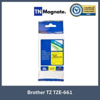ราคา เทปพิมพ์อักษร Brother P Touch Tape TZE 36mm เทปพิมพ์อักษร ขนาด 36 มม แบบเคลือบพลาสติก เลือกสี TZE 261 ดำ ขาว TZE 661 ดำ เหลือง (10083070536)