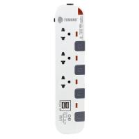 ราคา TOSHINO รางปลั๊ก มอก 3 ช่อง 2 USB รุ่น P3375USB 3M สีขาว เทา (19567820832)