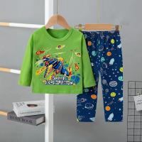 ราคา ชุดนอน เสื้อผ้าเด็ก ผ้านิ่ม เด้ง แขนยาวขายาว (20504947143)