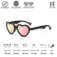 ราคา Mini heart sunglass แว่นเด็กกรอบหัวใจ เลนส์ปรอท แบรนด์ Wonderkid SUN78 (13996599678)
