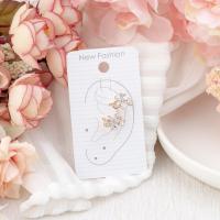 ราคา ต่างหูEarcuffปีกนก แบบหนีบใบหู งานสวยเพชรวิบวับ ใส่ออกงาน ใส่ทำงาน ต่างหูดาราใส่ ต่างหูดอกไม้ (3577250628)