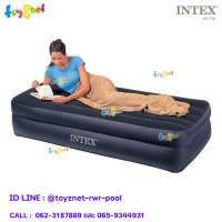 ราคา Intex ส่งฟรี ที่นอนเป่าลม ที่สูบลมไฟฟ้าในตัว พิลโล่เรสท์ 3 5 ฟุต ทวิน 1 02 x 2 03 x 0 47 ม รุ่น 66706 (5508112)