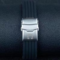 ราคา Gull Eggplant Silicone Watch Strap Original Omega New and Old Seamaster 300 Speedmaster Butterfly Rubber Mechanical Watch Strap (20264833982)