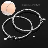 ราคา กำไลเงินแท้ 92 5 ชุบโรเดียม Italy Beads Ball Slash (19760008749)