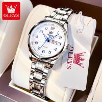ราคา OLEVS นาฬิกาผู้หญิง ราคาพิเศษ เดิมแท้ กันน้ำ แฟชั่น สแตนเลส นาฬิกาผู้หญิงลำลอง สีทอง ขาว เงิน ทอง (18884430111)