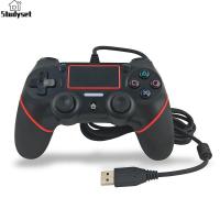 ราคา Studyset IN stock Wired Vibration Game Controller Professional USB PS4 Gamepad for PS4 (19987576327)