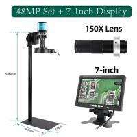 ราคา YIZHAN กล้องจุลทรรศน์วิดีโอ4K USB HDMI 48MP กล้องอุตสาหกรรมตาข้างเดียว150X 130X 180X เลนส์ C Mount สำหรับซ่อมบัดกรี (17026728412)