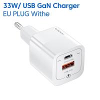 ราคา Toocki 33W GaN 2 Port Fast Charger PD3 0แบบพกพา USB Type C Mini Quick Charger USB C USB A Adapter สำหรับ IPhone14 13 MacBook Xiaomi Samsung Galaxy S22และอื่นๆ (16361033634)