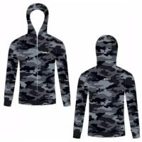 ราคา เสื้อตกปลา WOLF เสื้อกีฬา มีฮู้ด กลางแจ้ง ผ้า ICE DRY ไม่ร้อน กัน UV 95 ลายพราง ตกปลา กันแดด (10483593272)