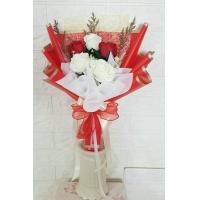 ราคา ช่อดอกไม้พลาสติก แซมด้วยดอกไม้แห้ง แสดงความยินดี วาเลนไทน์ ปัจฉิม รับปริญญา มอบรางวัล ของขวัญว ช่อเล็กน่ารักๆ กำลังดี (17701502557)