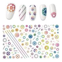 ราคา สติกเกอร์ติดเล็บ 3D การ์ตูนNail Stickers 3D ชุด2 (10439221795)
