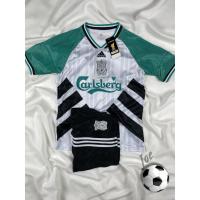 ราคา ชุดบอลย้อนยุค Liverpool White wt Green 1993 1994 เสื้อบอลและกางเกงบอลผู้ชาย ปี 1993 1994 บริการเก็บเงินปลายทาง (15023898501)