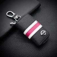 ราคา กระเป๋าหนังใส่ที่ใส่กุญแจรถยนต์สามสีปลอกหุ้มรีโมทมีซิปสำหรับ Nissan Juke March Almera Leaf Navara Kicks Livterra X Trail Magnite Note Qashqai Van Urtiida Teana (20865829628)
